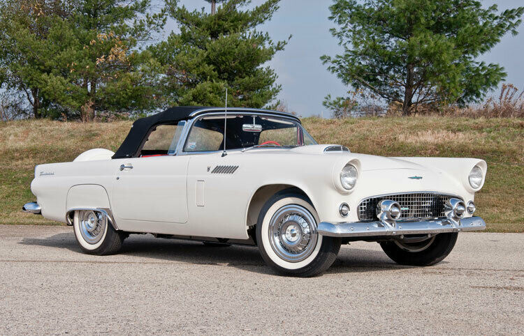 1956 Beige Ford Thunderbird Convertible