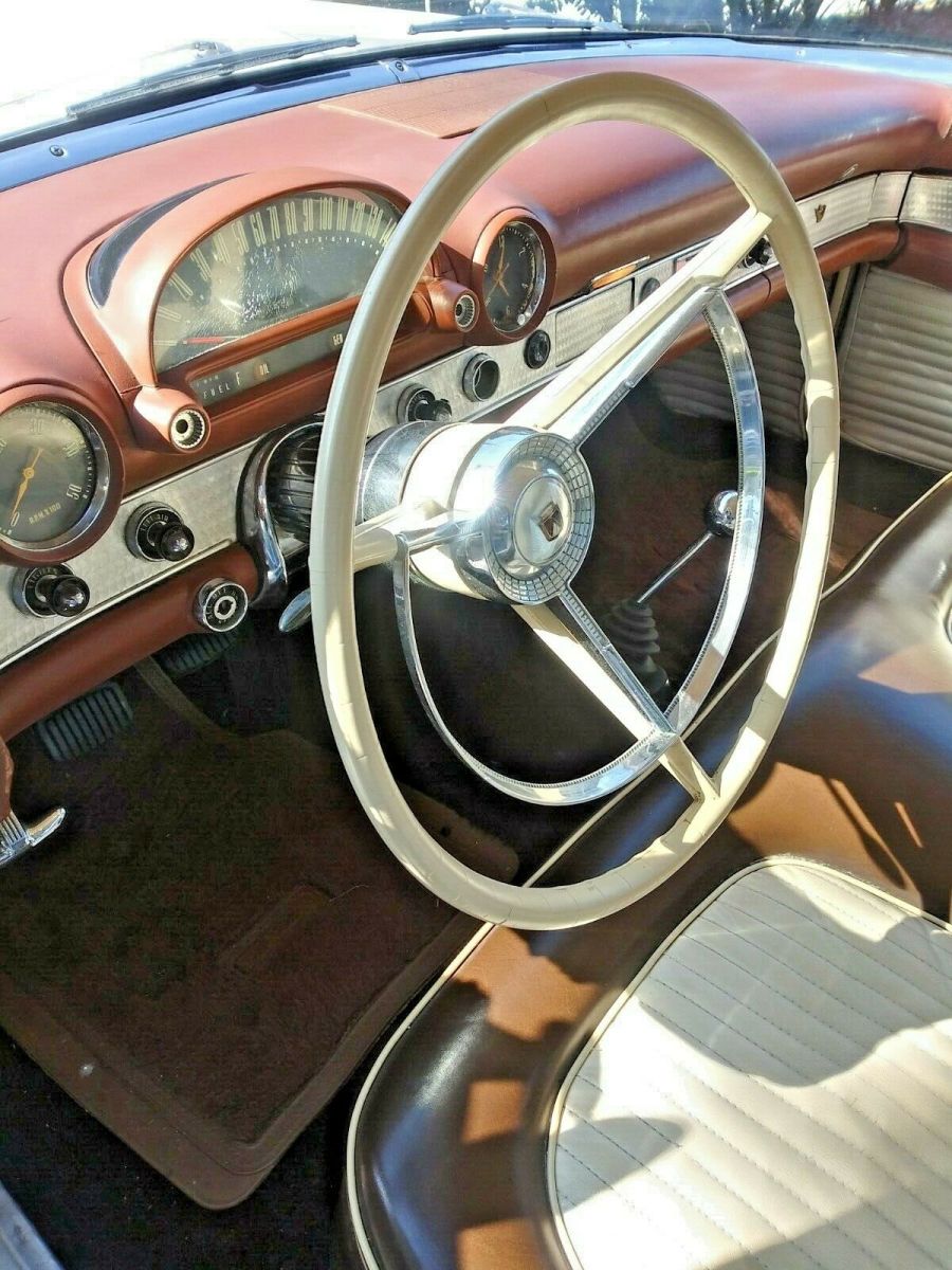 1956 Beige Ford Thunderbird Convertible