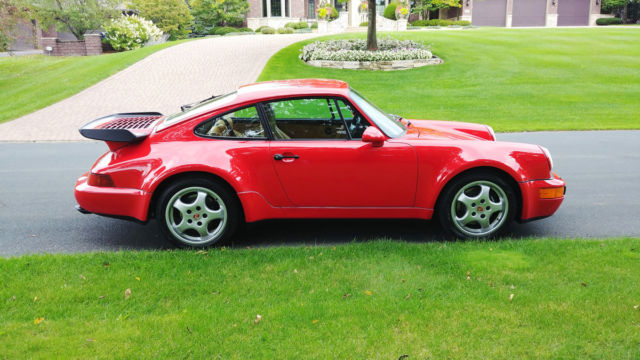1991 Red Porsche 911 Coupe