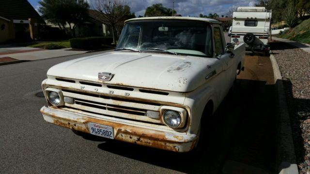 1962 White Ford F-100 Standard Cab Pickup