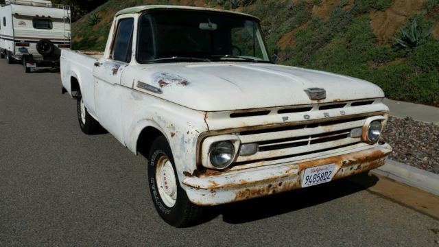 1962 White Ford F-100 Standard Cab Pickup