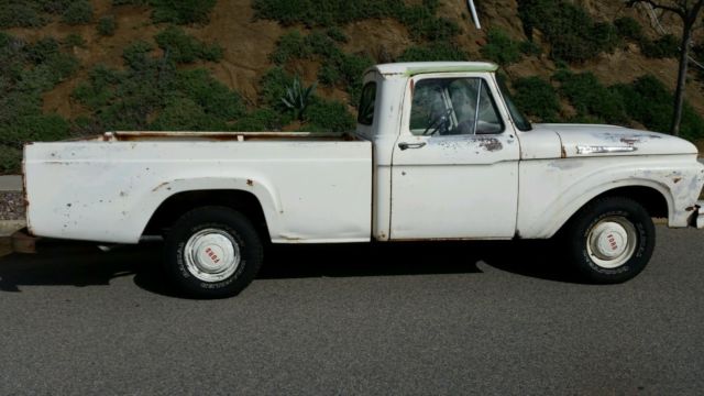 1962 White Ford F-100 Standard Cab Pickup