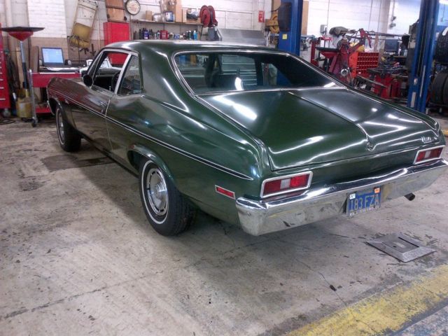 1972 Green Chevrolet Nova Coupe