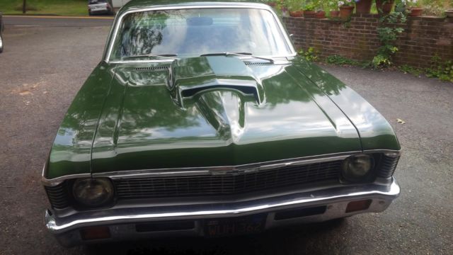 1972 Green Chevrolet Nova Coupe