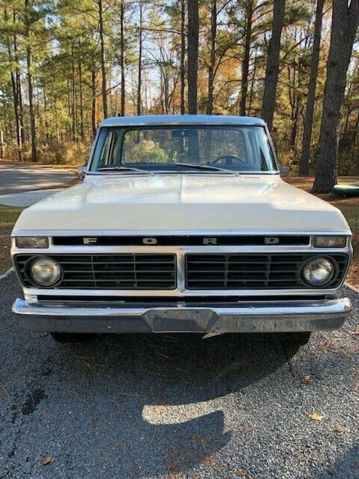 1973 Blue, White Ford F-100 Standard Cab Pickup