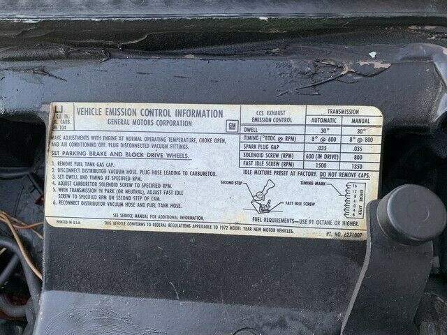 1972 Green Chevrolet Corvette Coupe