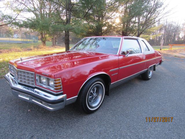1977 FACTORY ROMAN RED Pontiac Bonneville Coupe