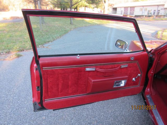 1977 FACTORY ROMAN RED Pontiac Bonneville Coupe