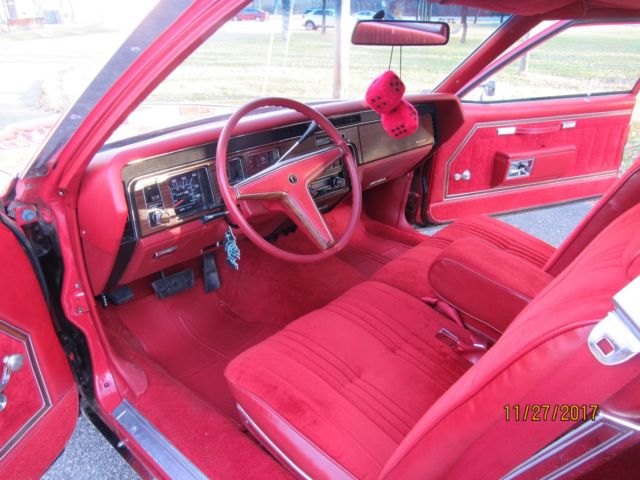 1977 FACTORY ROMAN RED Pontiac Bonneville Coupe
