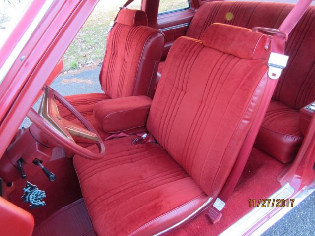 1977 FACTORY ROMAN RED Pontiac Bonneville Coupe