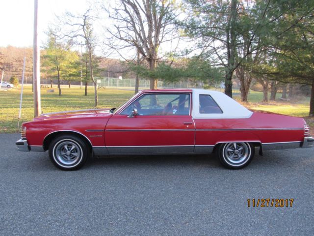 1977 FACTORY ROMAN RED Pontiac Bonneville Coupe