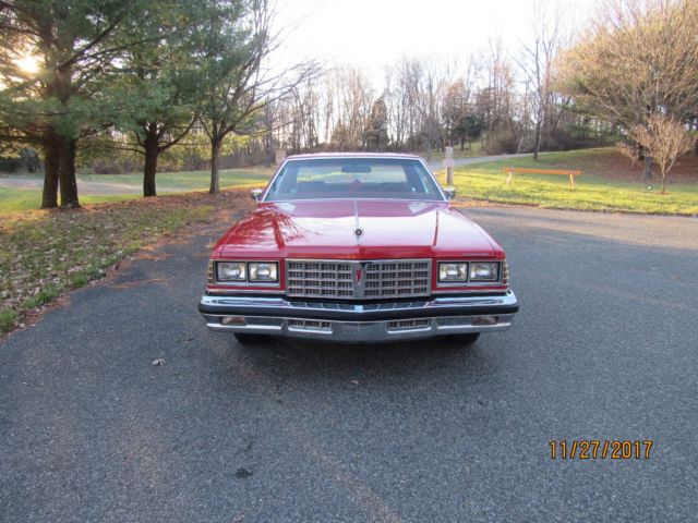 1977 FACTORY ROMAN RED Pontiac Bonneville Coupe