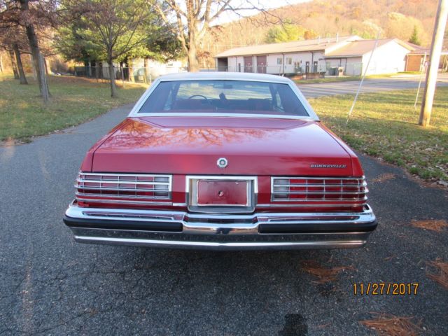 1977 FACTORY ROMAN RED Pontiac Bonneville Coupe
