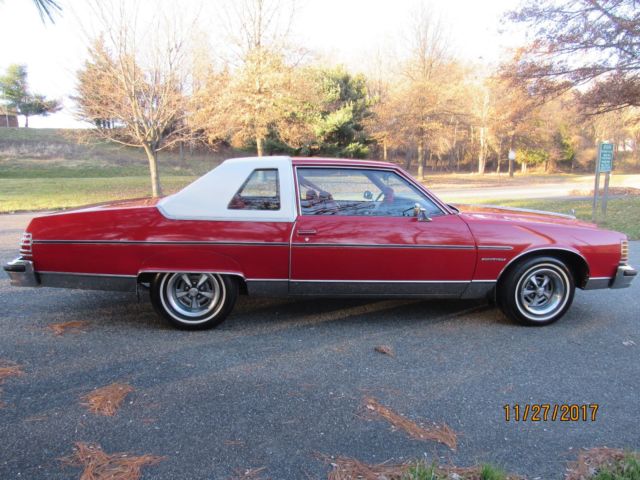 1977 FACTORY ROMAN RED Pontiac Bonneville Coupe