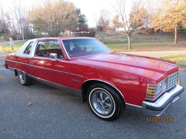 1977 FACTORY ROMAN RED Pontiac Bonneville Coupe