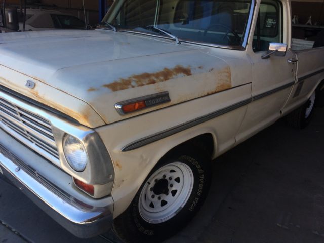 1969 White Ford F-250 Standard Cab Pickup
