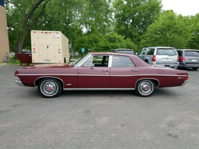 1968 Burgundy Ford Galaxie Sedan