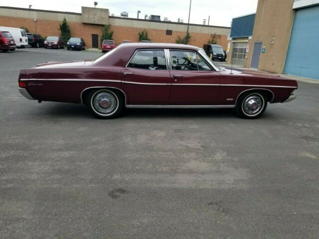 1968 Burgundy Ford Galaxie Sedan
