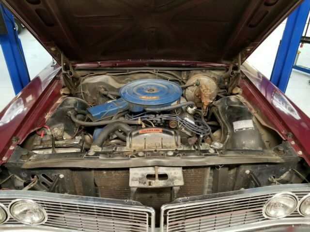 1968 Burgundy Ford Galaxie Sedan