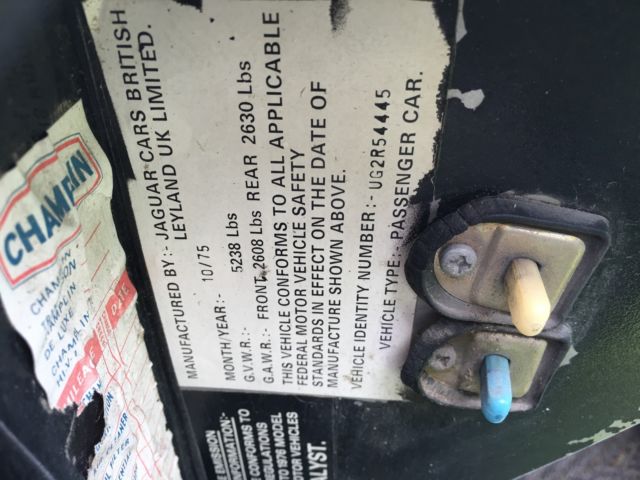 1976 Green Jaguar XJ12 Sedan