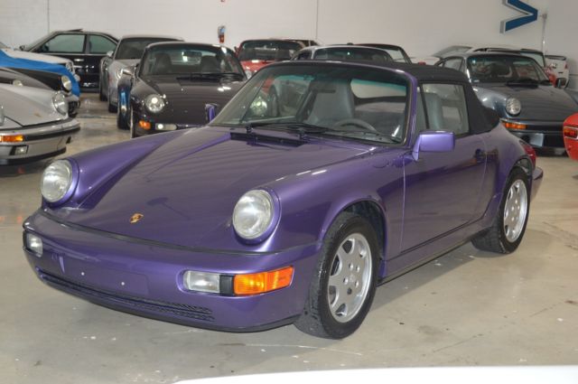 1991 Violet Blue Mettalic Porsche 911 Convertible