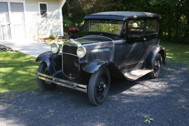 1931 Black Ford Model A Sedan