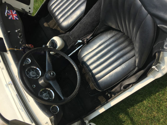 1960 Old English White Austin Healey Sprite