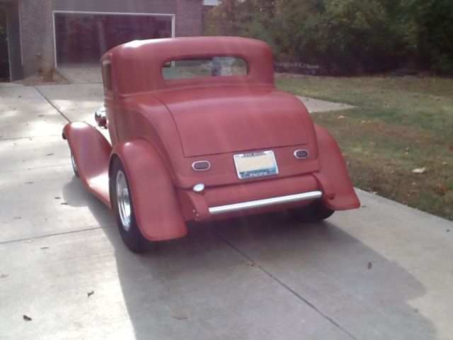 1932 Red oxide urethane Ford 3 window coupe Coupe
