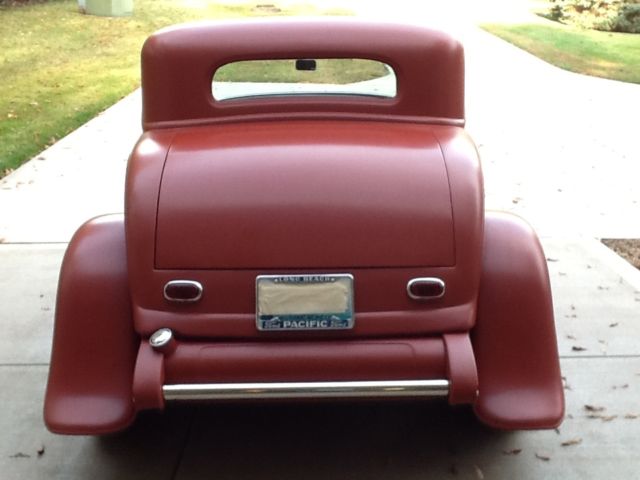 1932 Red oxide urethane Ford 3 window coupe Coupe
