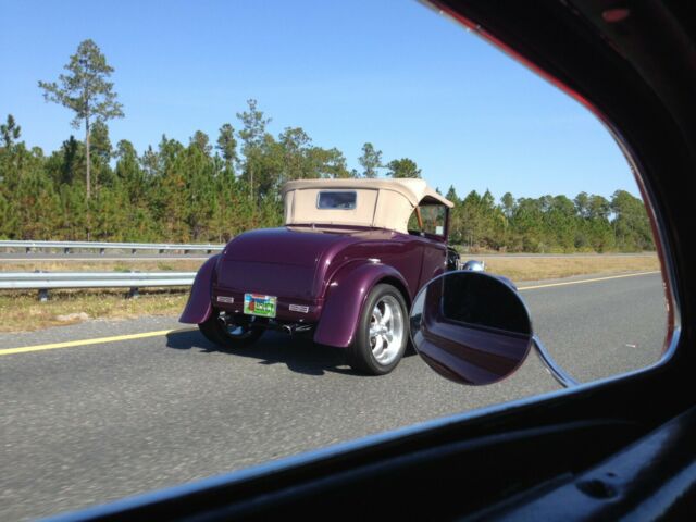 1930 Purple Ford Model A Convertible