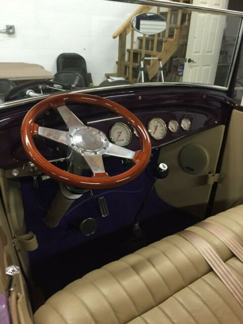 1930 Purple Ford Model A Convertible