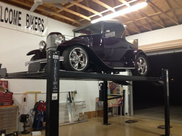 1930 Purple Ford Model A Convertible