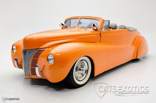 1940 Orange Ford Custom Convertible