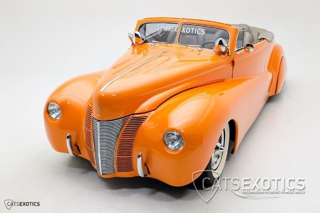 1940 Orange Ford Custom Convertible