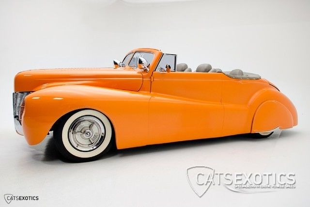 1940 Orange Ford Custom Convertible