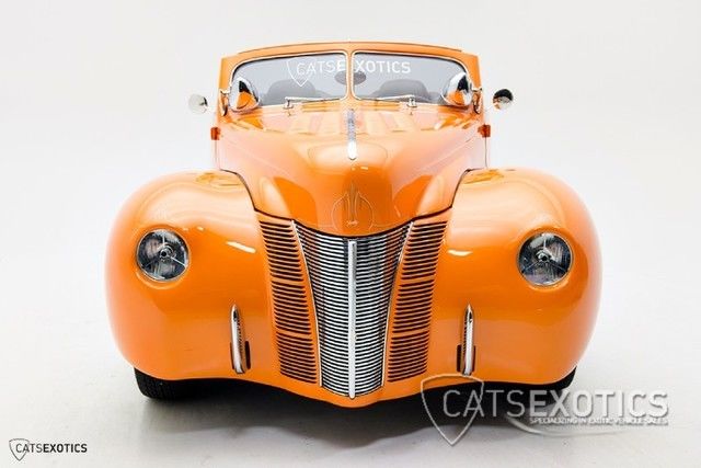 1940 Orange Ford Custom Convertible