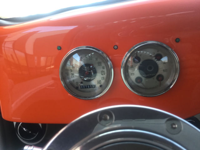 1936 ORANGE AND WHITE Ford ford slantback Coupe