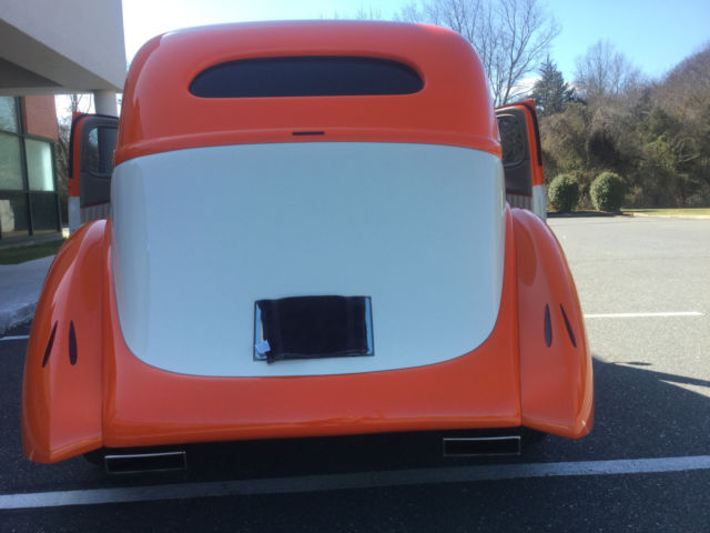 1936 ORANGE AND WHITE Ford ford slantback Coupe
