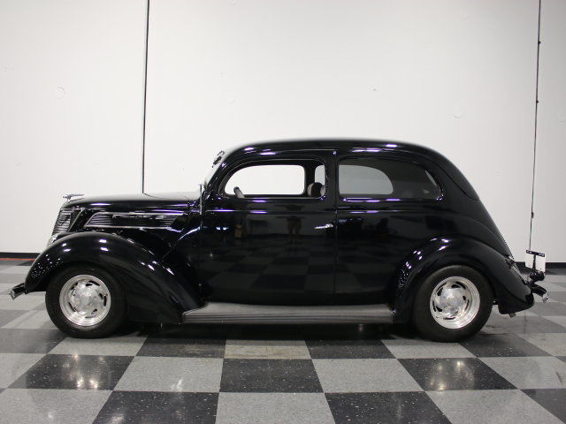 1937 Black Ford Slantback Coupe