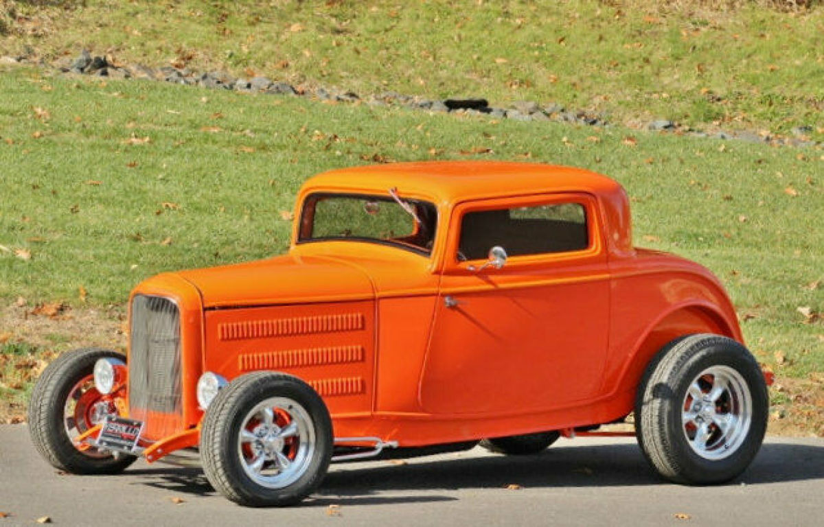 1932 Orange Ford Coupe Coupe