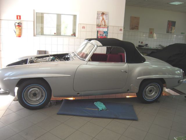 1956 Gray Mercedes-Benz SL-Class Convertible