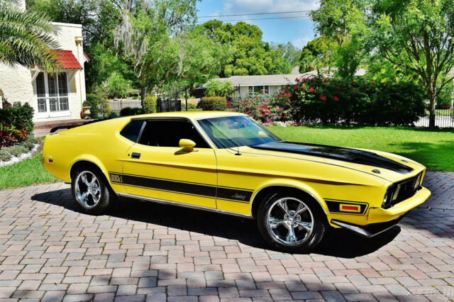 1973 Yellow Ford Mustang Coupe