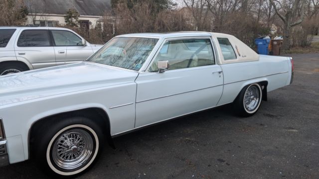 1977 Blue Cadillac DeVille Coupe