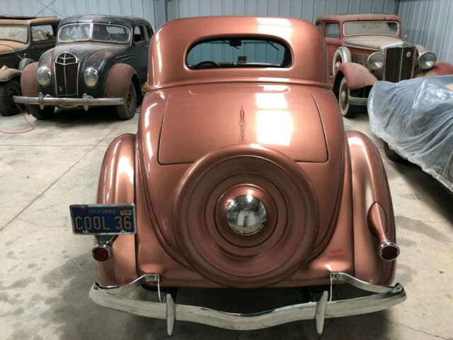 1936 Copper Ford Deluxe 5 Window Coupe Coupe