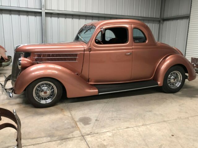 1936 Copper Ford Deluxe 5 Window Coupe Coupe