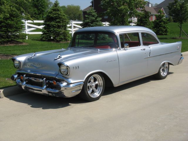 1957 Silver Chevrolet Bel Air/150/210 Coupe