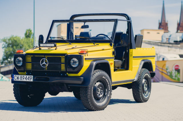 1986 Yellow Mercedes-Benz G-Class gelandewagen cabrio