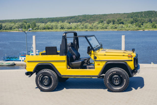 1986 Yellow Mercedes-Benz G-Class gelandewagen cabrio