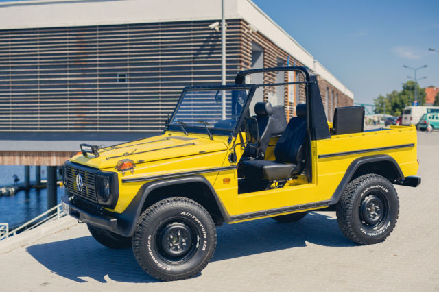 1986 Yellow Mercedes-Benz G-Class gelandewagen cabrio