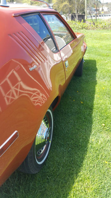1974 orange AMC Gremlin coupe